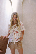 Cowgirl print Bow Top