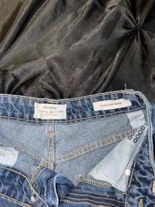 High rise denim mom shorts