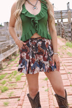 Pleated Horse Shorts