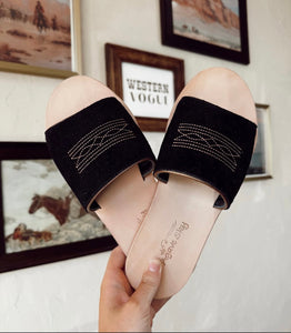 Boot stitch sandals
