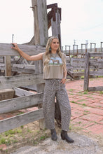 Leopard Barrel Jeans