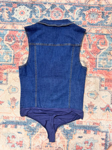 Denim bodysuit