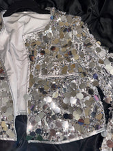 Sequin cropped blazer