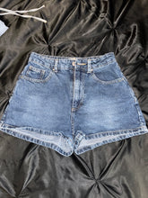 High rise denim mom shorts