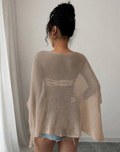 Net blouse/coverup