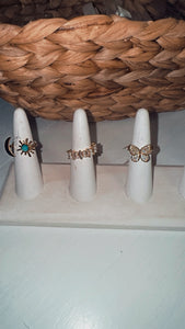 Gold rings (adjustable)