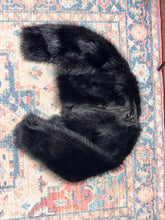 Cropped fur coat