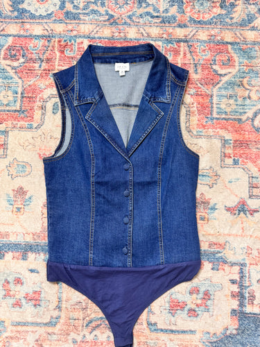 Denim bodysuit