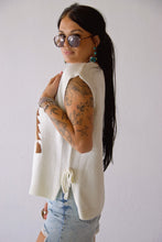 Horse Sweater Vest: White
