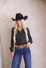 Button up Bodysuit- Black