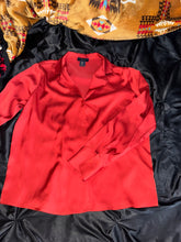 Satin button down shirt