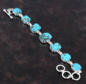 Authentic turquoise and sterling silver bracelet