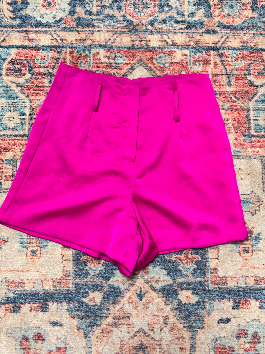 Stretchy pink shorts