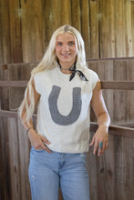 White Horseshoe Sweater tank