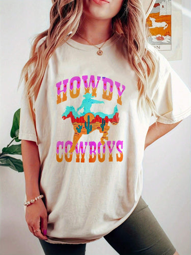 Curvy girl Howdy T-shirt