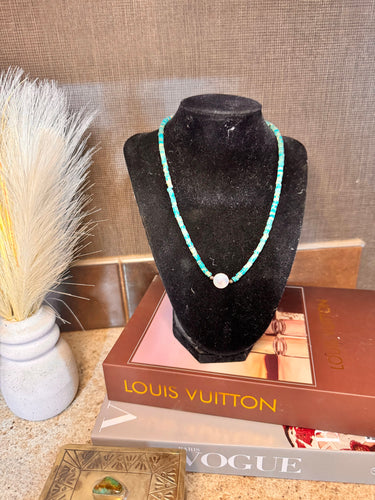 Turquoise and Opal Stone necklace