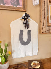 White Horseshoe Sweater tank