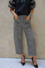 Leopard Barrel Jean