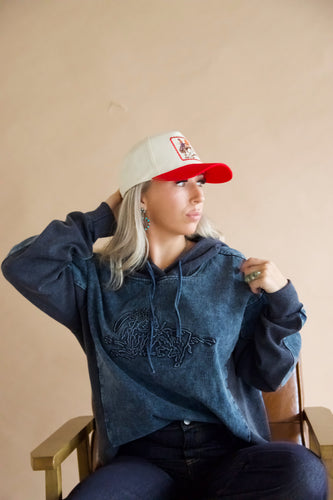 Denim Cowboy Hoodie