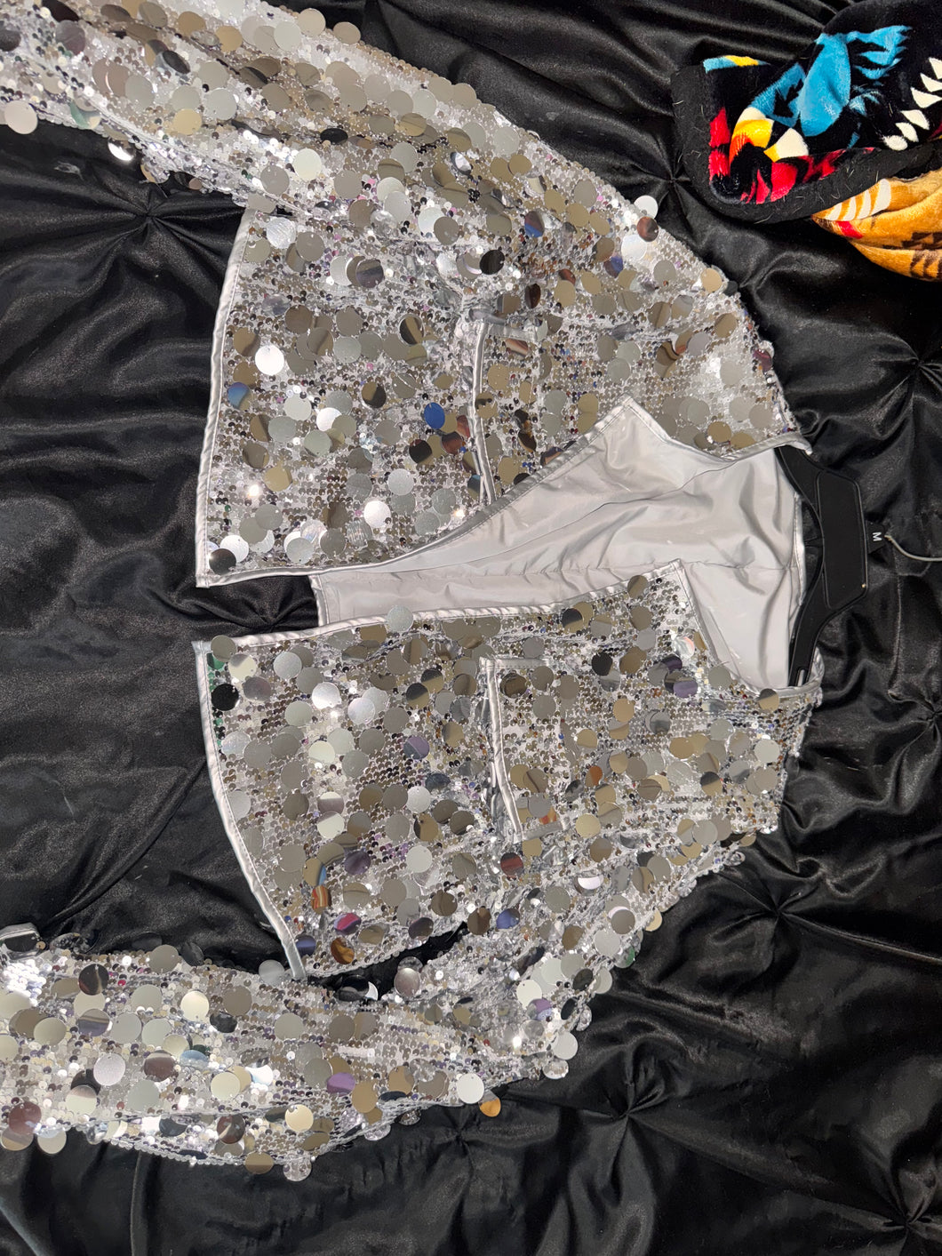 Sequin cropped blazer