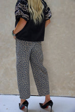 Leopard Barrel Jean