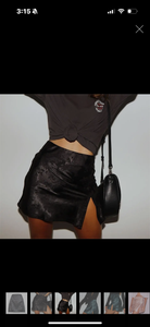Satin skirt